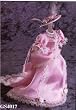 Pink Lace Dress on a Stand Dollhouse Miniature
