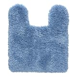 Shaw Living Dazzle Nylon Contour Bath Rug, Blue