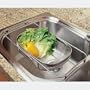 Amco 10918 Over the Sink Colander, Stainless Steel