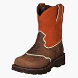 Ariat Women's FatBaby Saddle Brown Ostrich Print & Copper