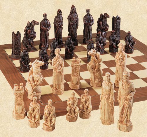 The Crusades Antiqued Chess Set