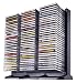 Wall Mount CD Rack-90 Capacity Black Plastic-3 Rows Of 30 Each