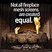 Fireplace Mesh Screen Curtain. 36