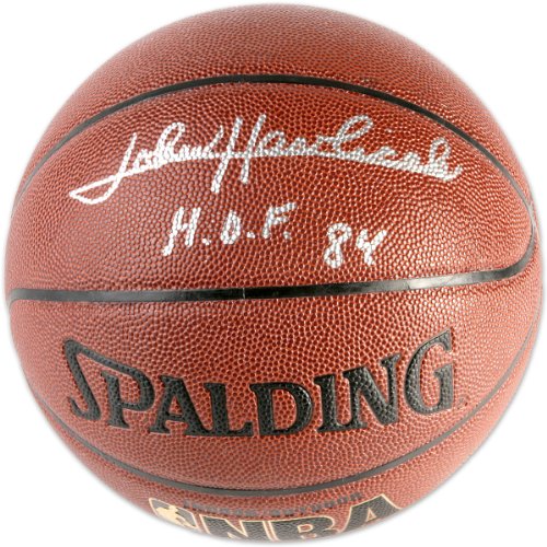Mounted Memories Boston Celtics John Havlicek Autographed Hof 84 Spalding Indoor/Outdoor Basketball