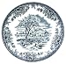 Churchill China Brook Blue 8-Inch Salad Plates, Set of 4
