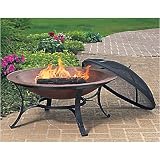 Gaiam 14-0373 Copper and Recycled Cast Iron Fire Bowl - 30