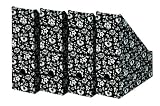 Produkt-Bild: NIPS 110041251 ECO line SILVA Zeitschriftenbox A4, B 10,0 x T 26,5 x H 32,5 cm, 4er Packung, schwarz/wei&szlig;