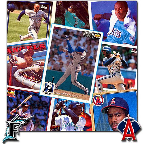 Toronto Blue Jays Devon White Player Cards