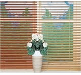 Oak Wood - Hardwood Wooden Venetian Blind / Blinds - 25mm Slats - 45cm x 160cm