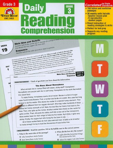 Daily Reading Comprehension, Grade 3 (Daily Reading Comprehension), by Evan Moor