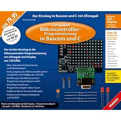 Lernpaket Mikrocontroller-Progammierung in Bascom und C - Platine mit ATmega8 und LED-Display