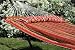 Quilted Fabric Double Hammock with Pillow - Blue Striped