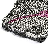 Rhinestones Protector Case for iPhone 4, Cross Bones Full Diamond