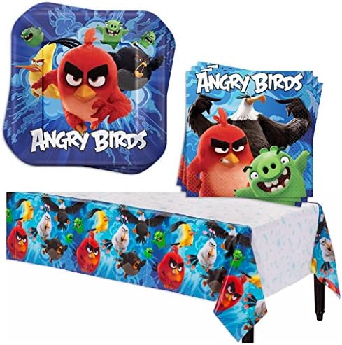 Angry Birds Children Birthday Party Tableware Pack - Serves 16