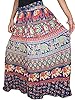 Indian Long Skirt Blue Red Printed Boho Gypsy Summer Maxi Skirts for Womens