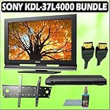 Sony Bravia L-Series KDL-37L4000 37-inch 720P LCD HDTV + Sony DVD Player w/ Wall Mount Accessory Kit