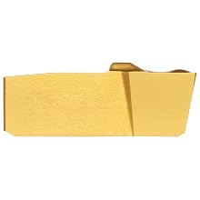Sandvik Coromant T-Max Q-Cut Carbide Circlip Grooving Insert, 151.3 Style, 4G Geometry, Non-Handed, Neutral Cut, GC235 Grade, Multi-Layer Coating, 1 Edges