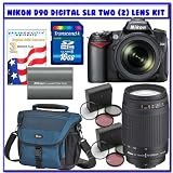 Nikon D90 Digital SLR Camera with 18-105mm AF-S DX VR Nikkor Lens w/ 3pc Photo Essentials Filter Kit + Nikon 70-300mm Lens w/ 3pc Photo Essentials