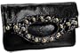 Whiting & Davis Studded Fold-Over Bag