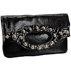 Whiting & Davis Studded Fold-Over Bag