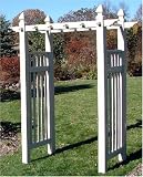 The Vineyard White Vinyl Arbor