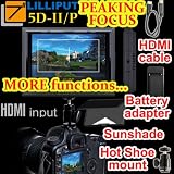 Lilliput 5D-II/P 7 TFT LCD HDMI Monitor PEAKING Canon 5D Mark II 5d2 with Cable and Shoe Mount