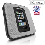 GOgroove MOVE Sleek Portable and Wall Mountable SonusMAX Speaker System for Apple iPhone and iPod - Works for all generation iPods / iPhone 3 , 3GS , 4 , 4S