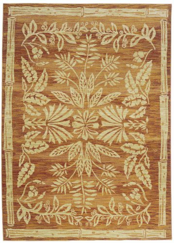 Tommy Bahama Island Batik Area Rug, 3-Feet 10-Inch by 5-Feet 4-Inch, Spice