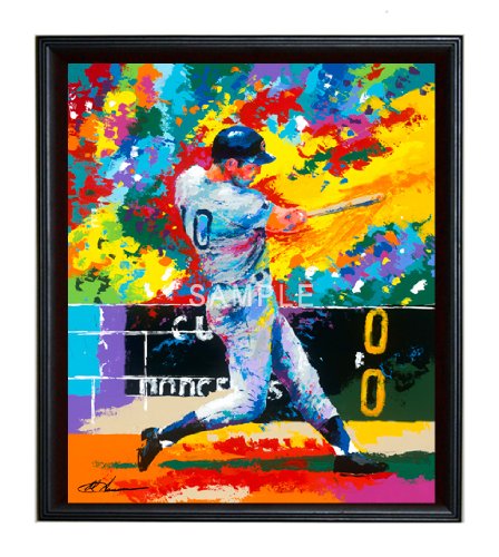 Ron Santo - Wall Framed Canvas Art Print - Chicago Cubs