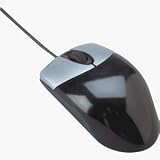 CCS30131 Optical Mouse,Travel,3-Button,Scroll Wheel,1x1x1,BK/SR