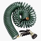 50' Coil Hose w/Nozzle