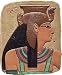 Egyptian Nekhbet Goddess of Royalty Wall Relief, Color Details