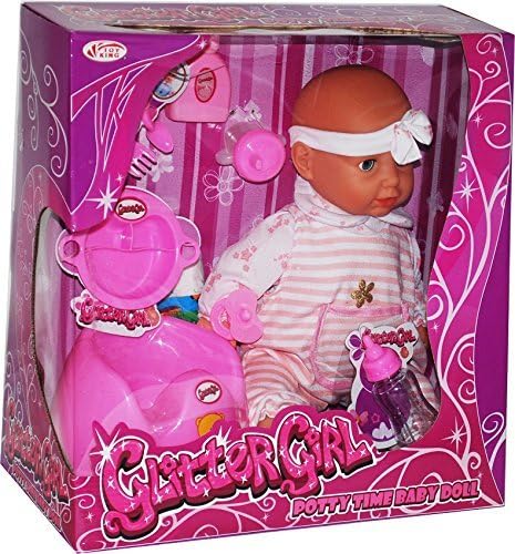 Glitter Girl Potty Time Baby Doll by Best Line