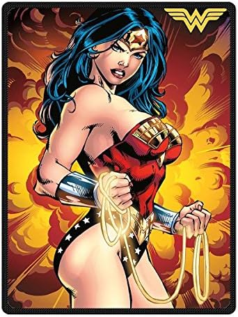 Needyou Wonder Woman Fleece Throw Blanket Fleece 58" x 80" Outdoor Indoor