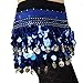 HOTER® Multi-Row Paillettes Gold Coins Belly Dance Wrap & Hip Scarf, Lively Style