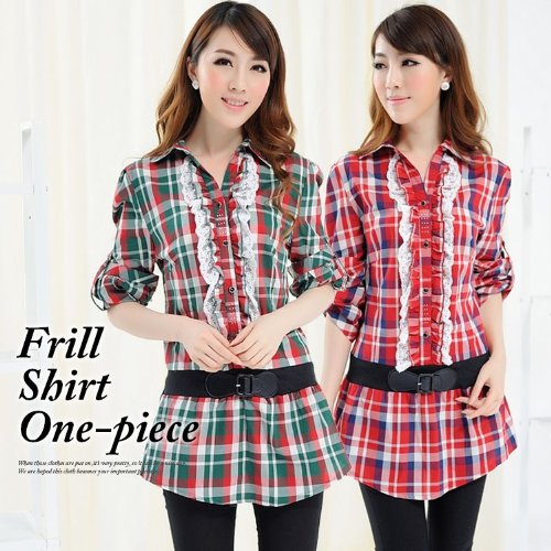 (ゴールドジャパン)Goldjapan シャツ長袖トップス レースフリル