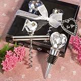 Choice Crystal heart design barware sets (Set of 18)