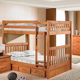 Discovery Full Full Bunk w  3 Drawers: Desk Hutch and Chair, TV Stand