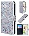 iPhone 6s plus wallet case,FLYEE Bling Crystal 3D Raindrop Pattern Sparkly PU Wallet Protective Case with Magnetic Button Closure Perfect Fit for Apple iphone 6s plus 5.5 Inch colorful
