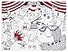 Modern Twist Mark-Mat Set 100% Food-Grade Silicone, Waterproof and Reusable Color Sheet & 3 Dry Erase Markers for Kids – Circus