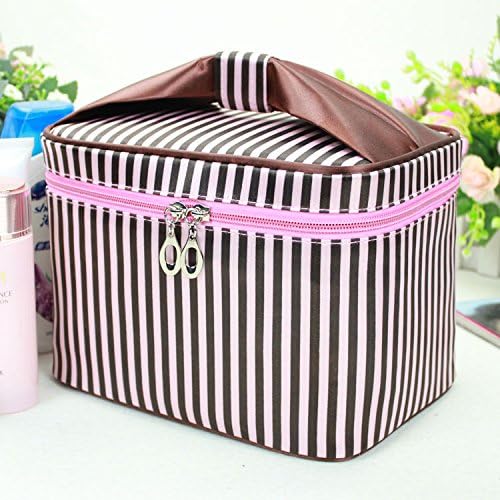 Bowknot is portable large capacity folding receive a package of cosmetic bag