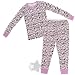 Pink Leopard Print Thermal Pajamas for Girls