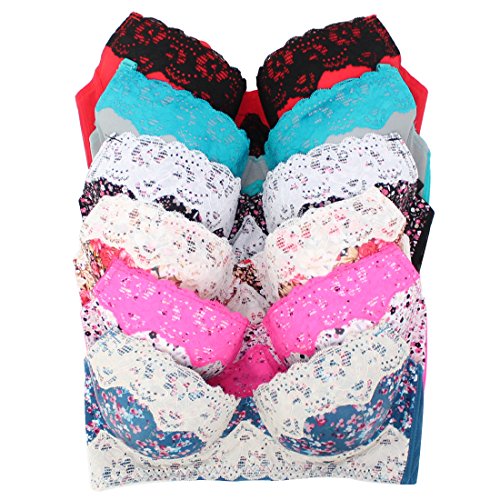 Youmita Lace Edge 6 Pack B,c, D and Dd Cup Bra