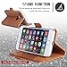 iPhone 8 Case, iPhone 7 Case, WWW [Crocodile Pattern] Premium PU Leather Wallet Case Flip Phone Case Cover with Card Slots for iPhone 7/8 Brown