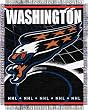 Washington Capitals Focus Series Throw Blanket - NHL Hockey Fan Shop Sports Team Merchandise