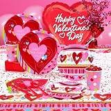 Creative Converting Valentine Happy Heart Swirl Party Kit (8 guests) 193129