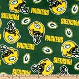 60'' Wide NFL Fleece Green Bay Packers Fabric By The Yard