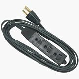 3 Outlet Cord Green, 16/3 x 9'
