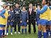 Jigsaw of Sir Alex Ferguson and Gordon Brown launch new schools initiative from Manchester United