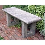 Large Garden Bench - Wentworth Modern Stone Bench